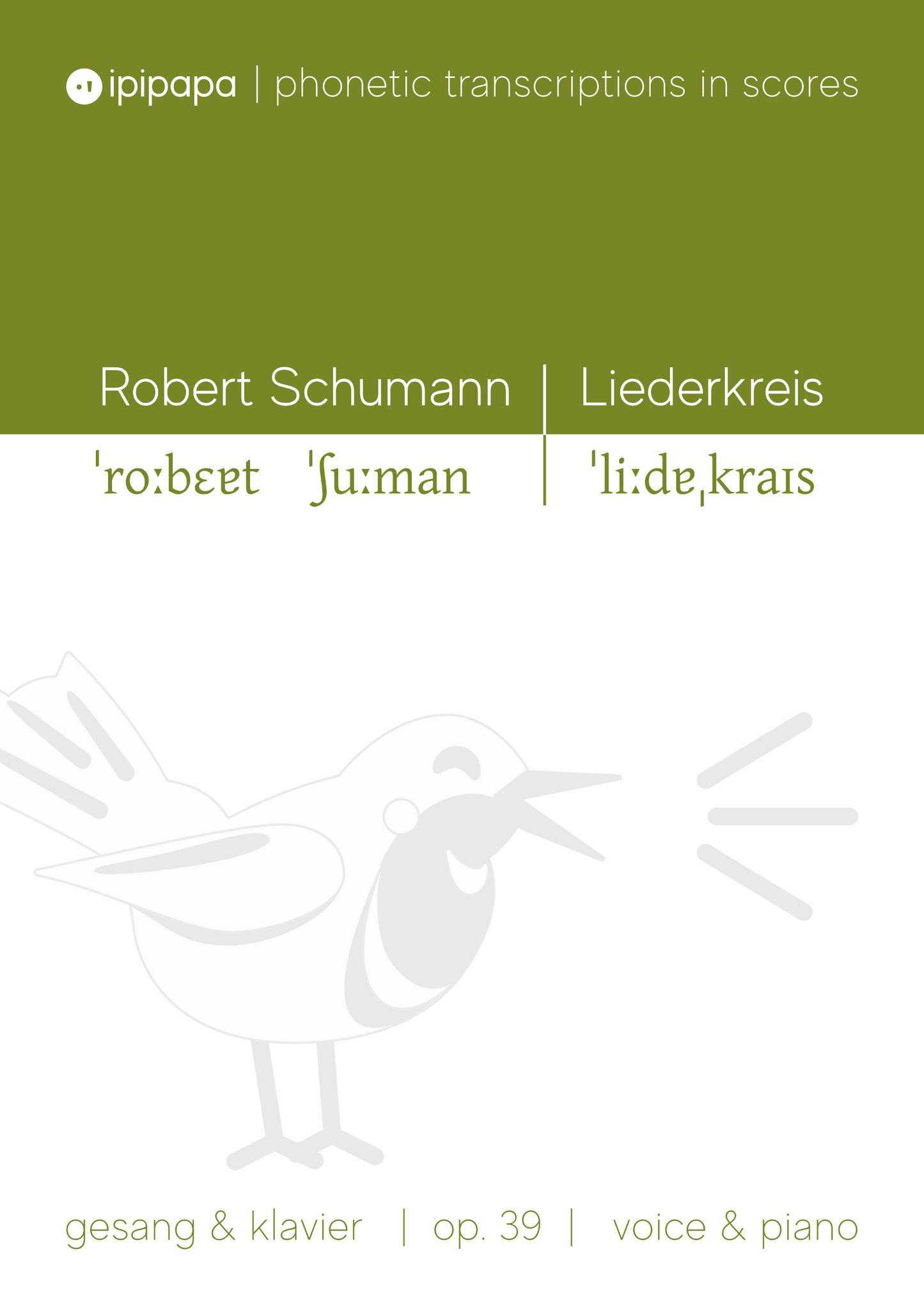 Robert Schumann: Liederzyklus, op. 39 (Tiefe Stimme)